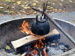 Nokipannukahvit nuotiolla